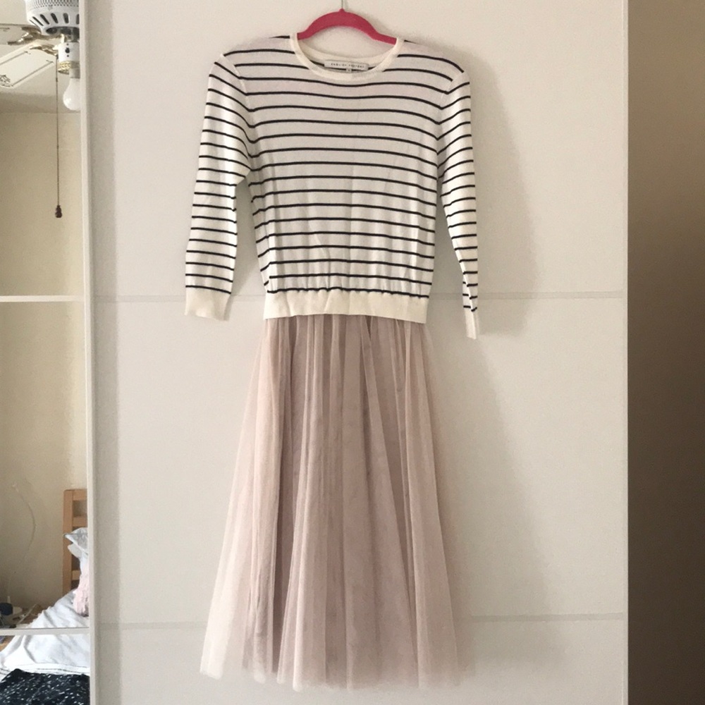 ModCloth Sweater/Tulle Dress